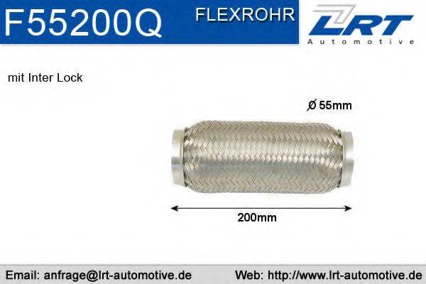 LRT F55200Q Flex Hose, exhaust system